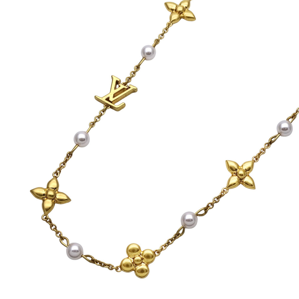Louis Vuitton LOUIS VUITTON Women's Necklace, Brand Metal Necklace Louisa Gol...